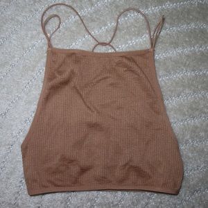 Brown Strappy Tank
